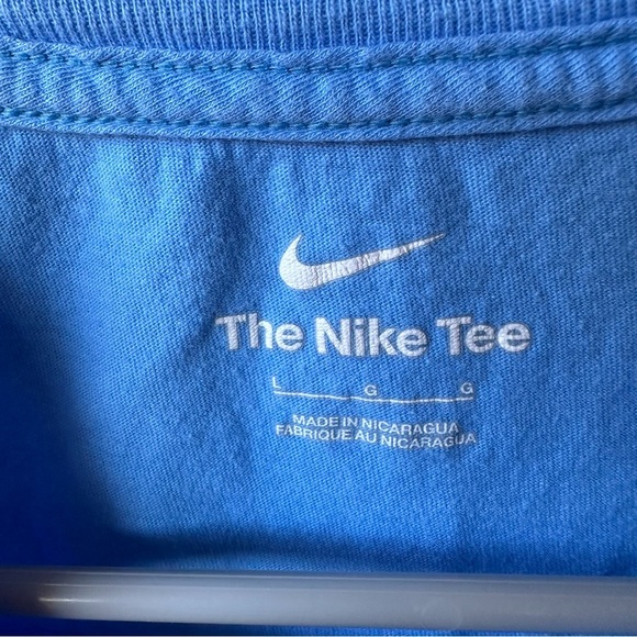 Nike The Nike Tee Blue Crew Rainbow Logo Kids Short Sleeve Tee - Picture 5 of 6
